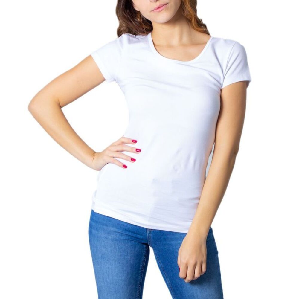 Only White Cotton Women's T-Shirt